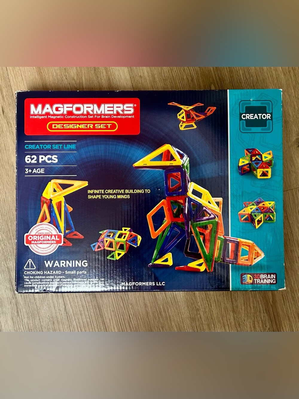 2014 Magformers Designer 62 Piece Magnetic Set Complete!!